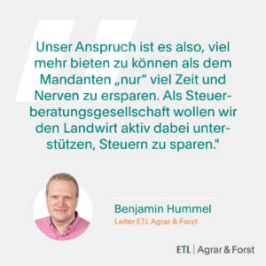 ETL Agrar Forst - Steuerberatung für Agrar & Forst ETL Agrar Forst - Steuerberatung für Agrar & Forst